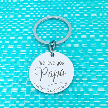 Personalised Keyring - We Love You