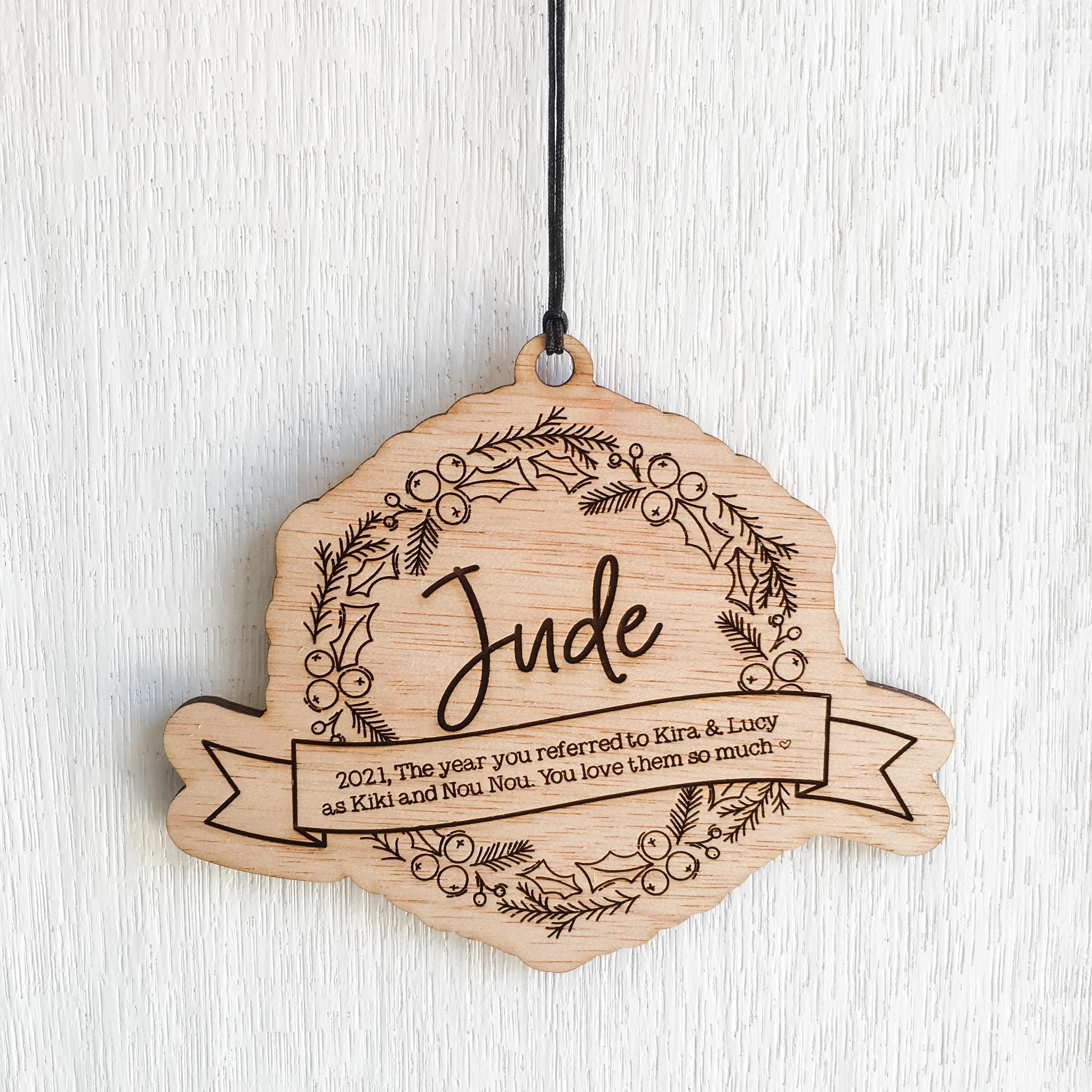 Personalised Christmas Decoration - (Annual Christmas Decoration) - A great way to remember a special moment from the year!
