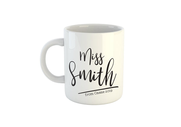 Best Teacher Ever Personalised Mug (Personalised Teacher Gift Ideas, Custom Teacher Gift, Teacher Mug)