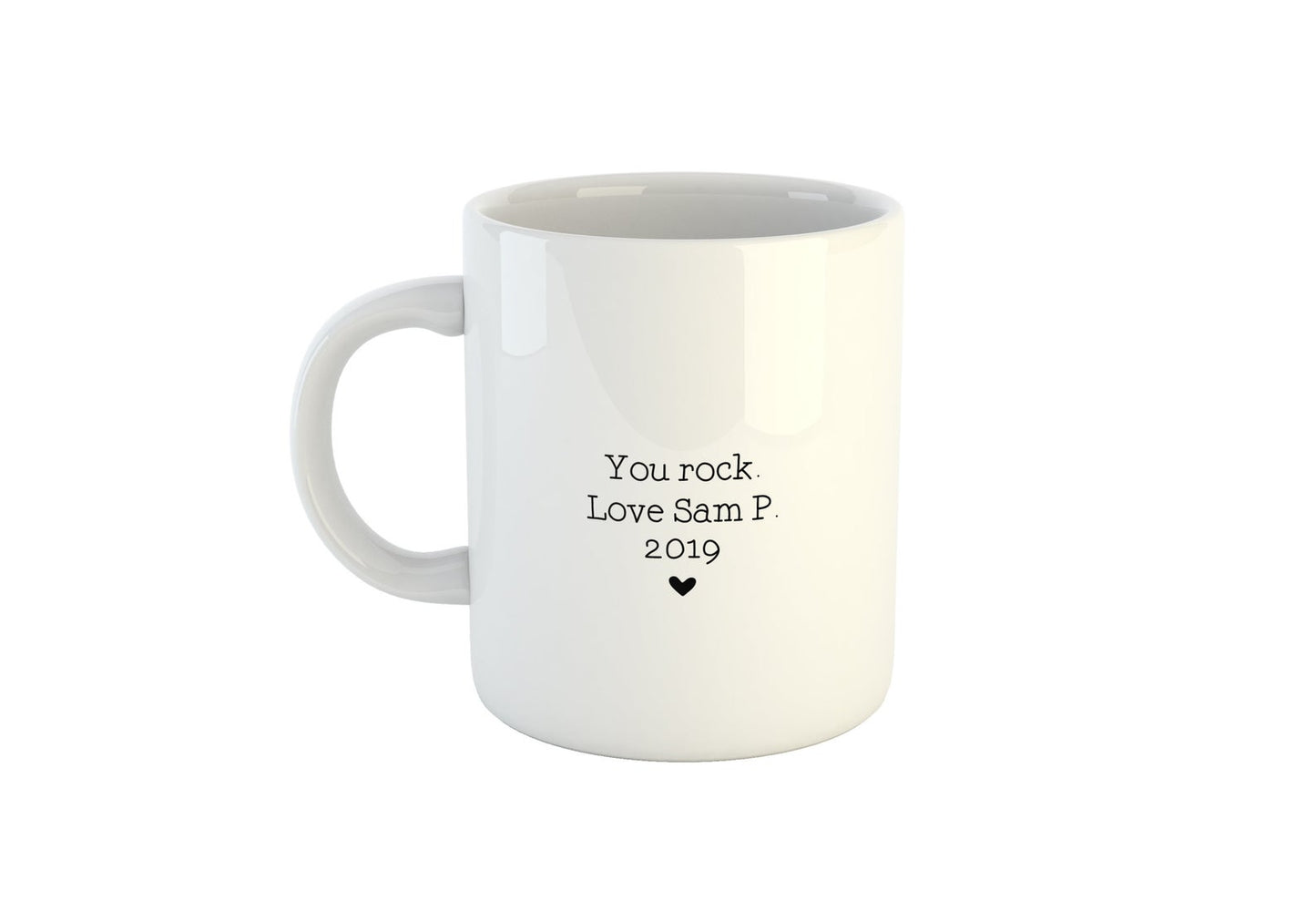 Personalised Teacher Name Mug, Add Your Message To The Back Side (Personalised Teacher Gift Ideas, Teacher Coffee Mug)