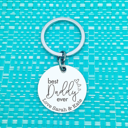 Personalised Keyring - Best Daddy Ever