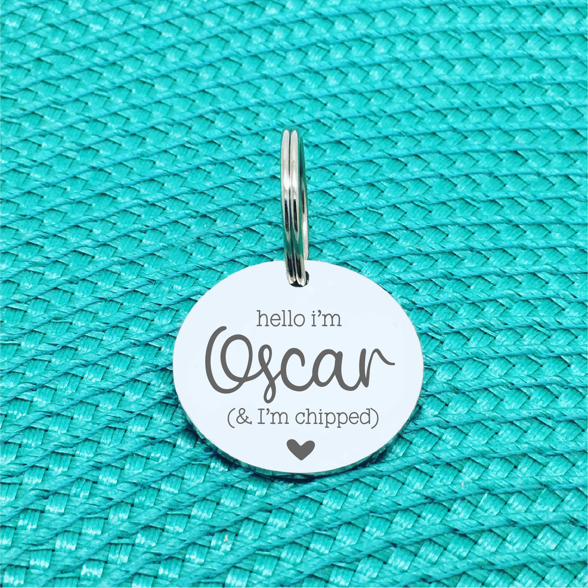 Custom Engraved Double Sided Pet Name Tag (Personalised ID tag) - 'Kira' Yes i'm gorgeous, no you cant keep me design