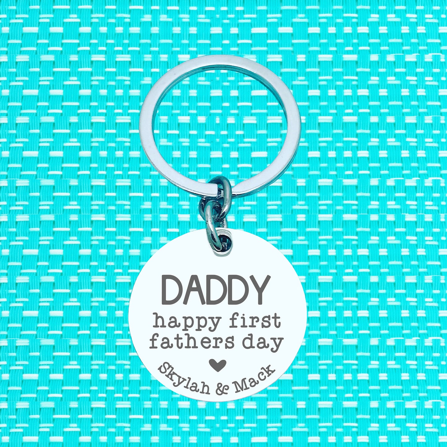 Personalised Keyring - Happy First Fathers Day