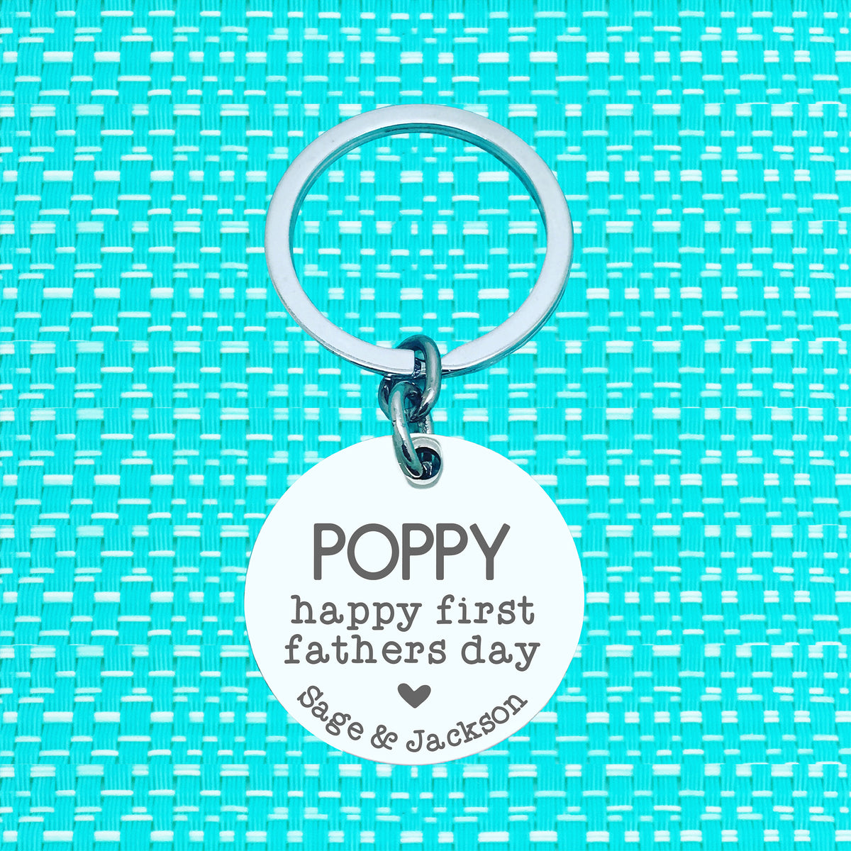 Personalised Keyring - Happy First Fathers Day
