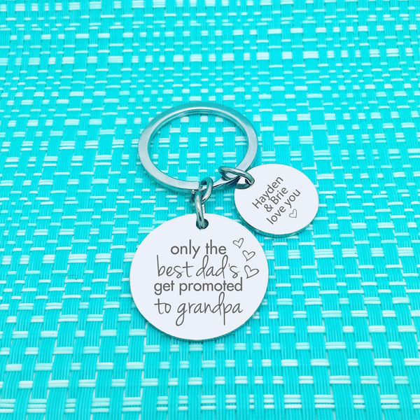Only The Best Dads Are Promoted To Personalised Keyring (change Daddy to a name of your choosing)