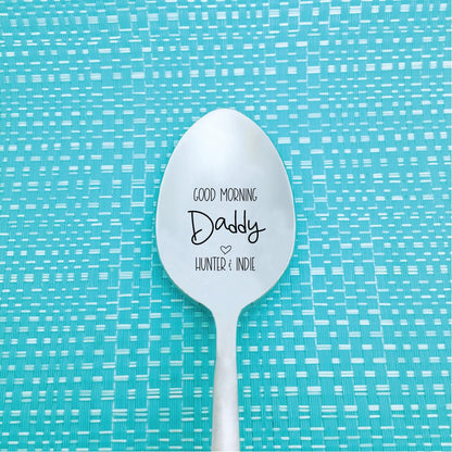 Personalised Spoon - Good Morning Daddy
