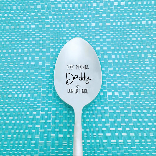 Good Morning Spoon, Good Morning Daddy Spoon (Personalise It With Any Name)