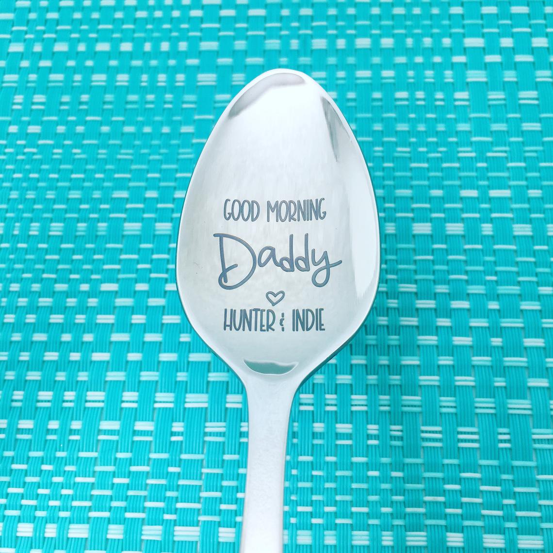 Personalised Spoon - Good Morning Daddy