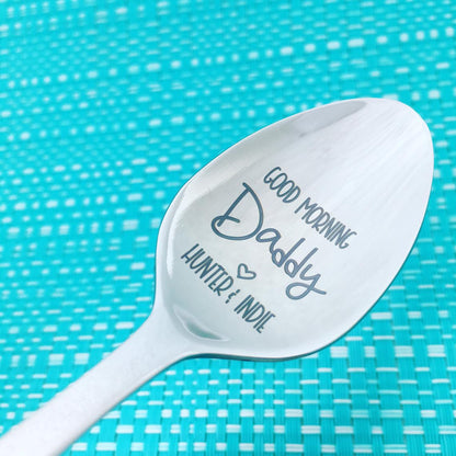 Personalised Spoon - Good Morning Daddy