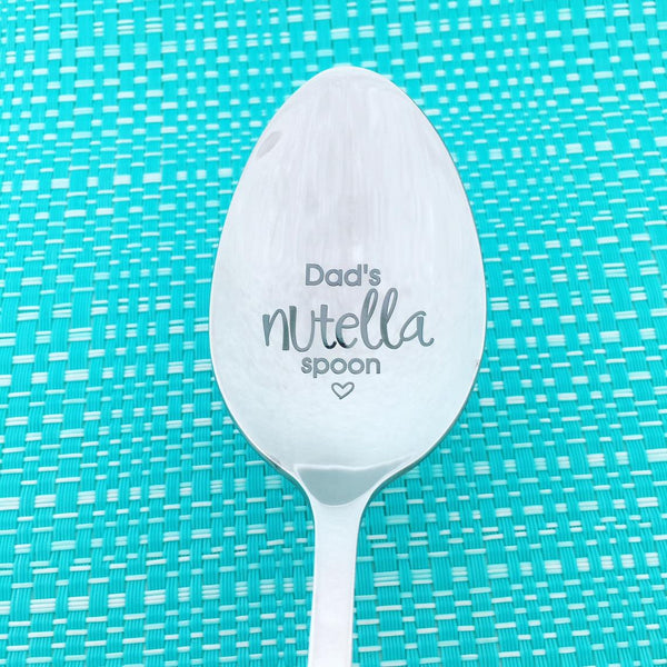 Personalised Nutella Spoon, Dad's Nutella Spoon (Personalise It With Any Name)