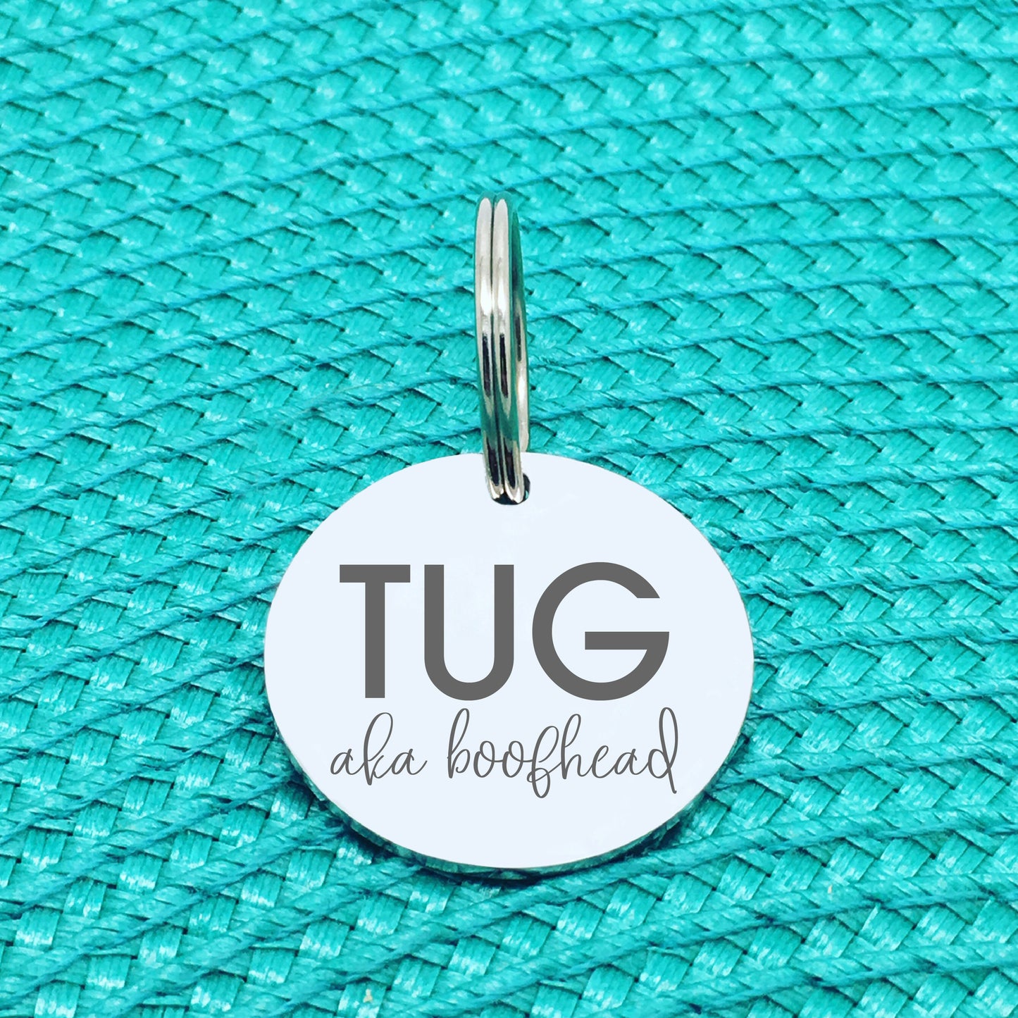 Personalised Pet Tag, 'Boofhead' Design (Personalised Custom Engraved Dog Tag)
