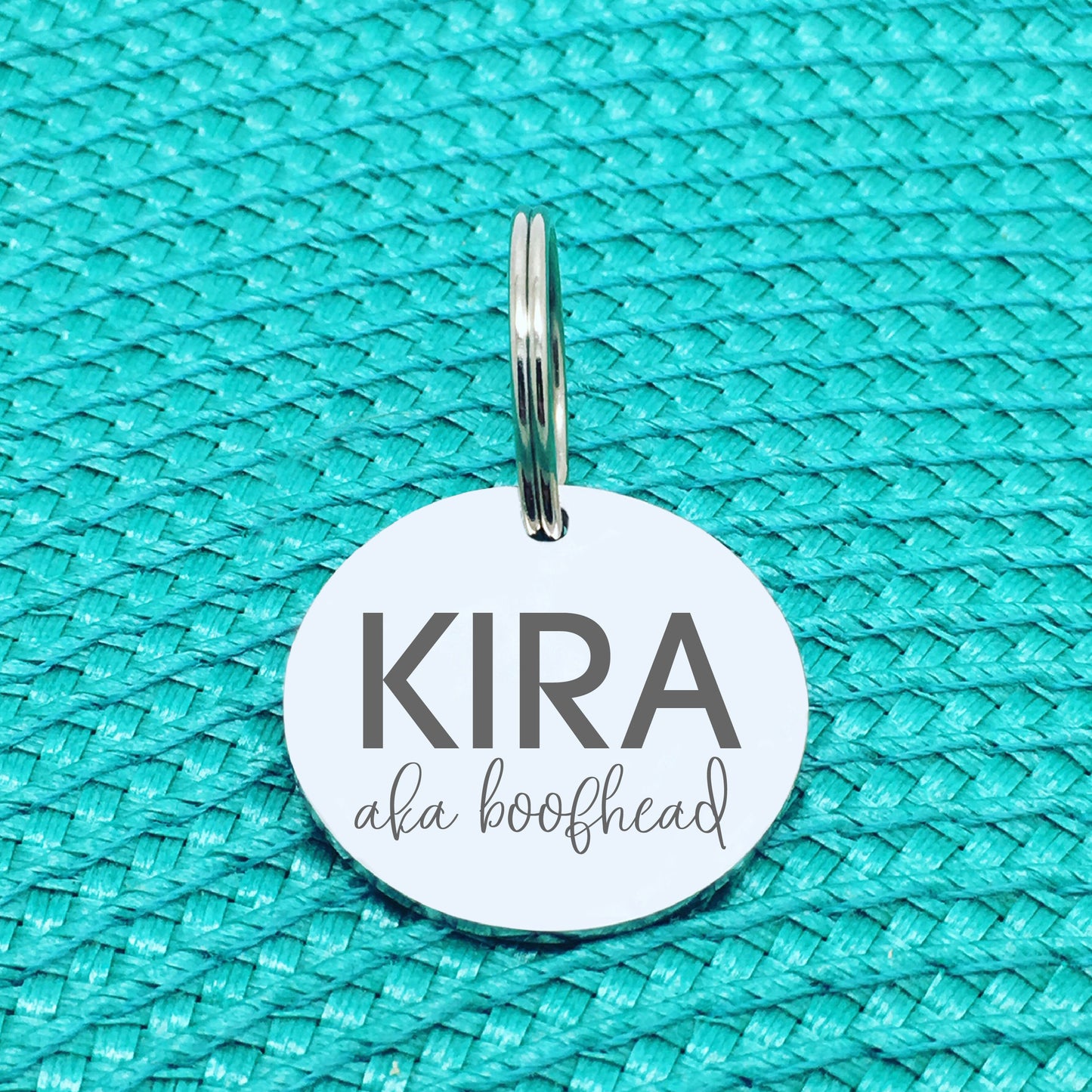 Personalised Pet Tag, 'Boofhead' Design (Personalised Custom Engraved Dog Tag)