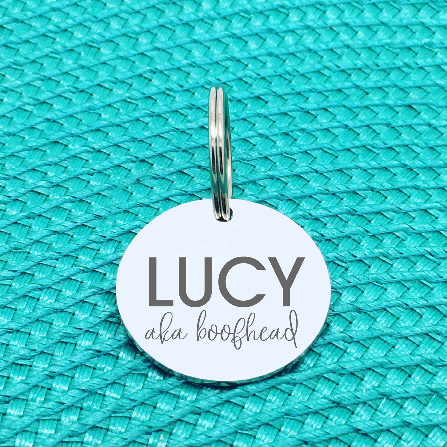Personalised Pet Tag, 'Boofhead' Design (Personalised Custom Engraved Dog Tag)