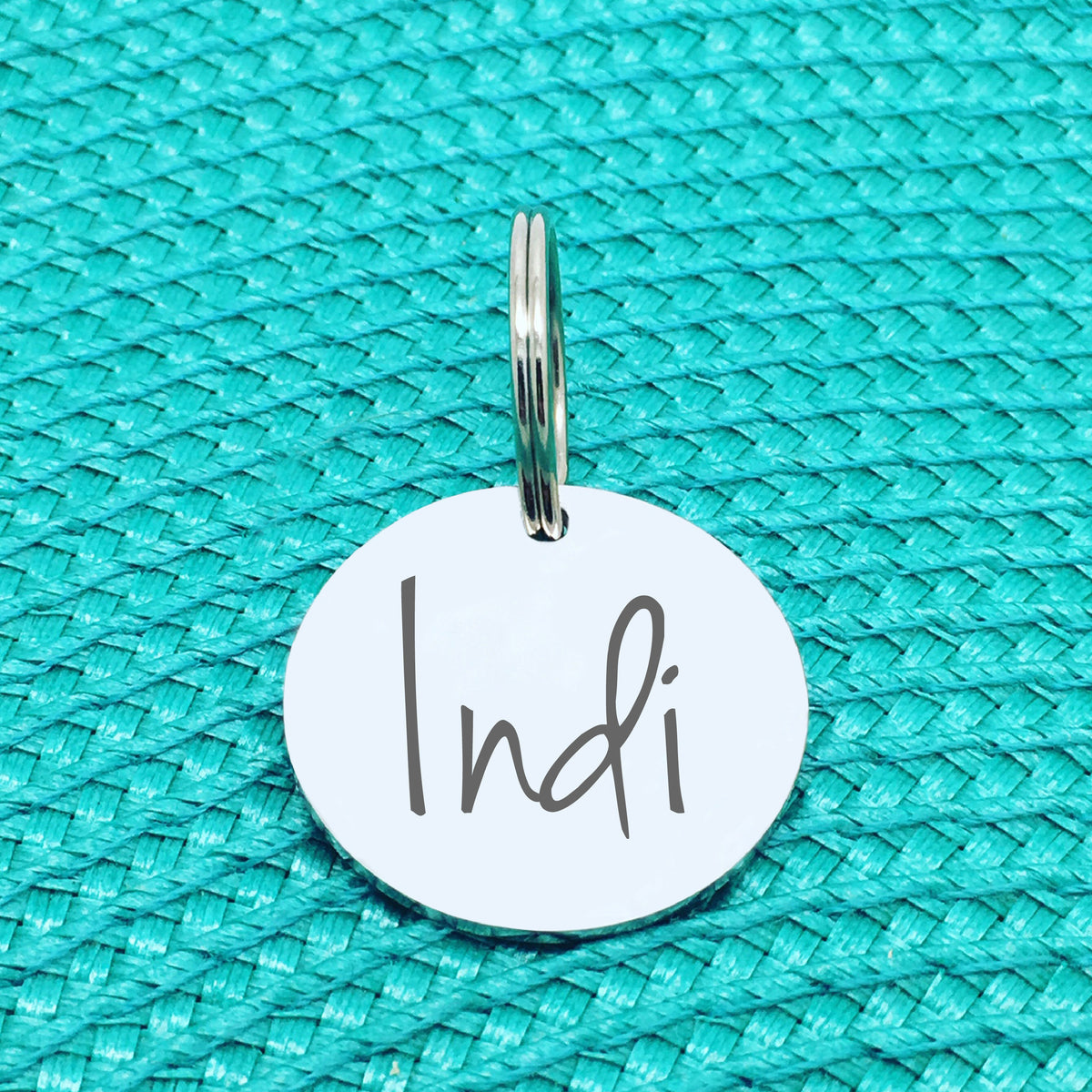 Engraved Personalised Pet Tag, Indie Design (Personalised Custom Engraved Dog Tag)