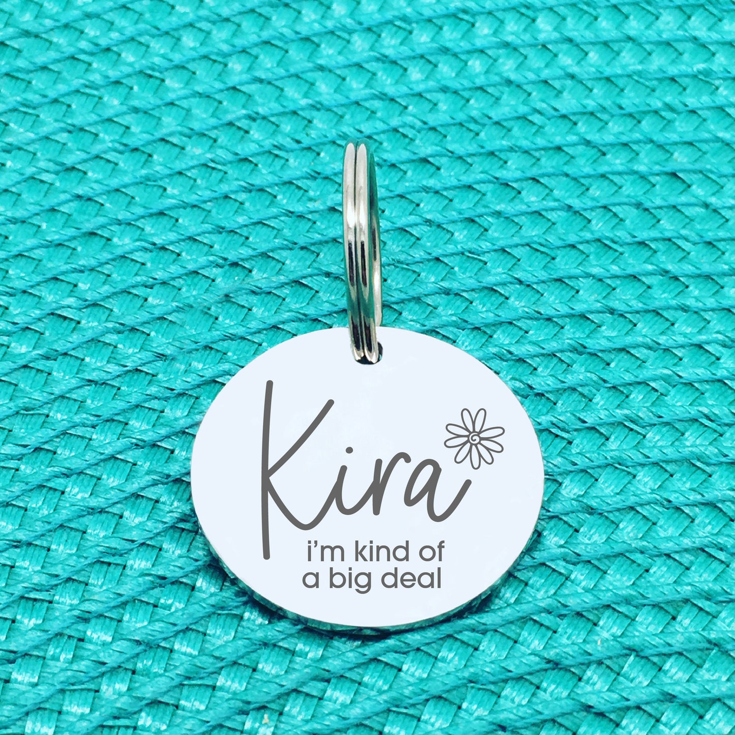 Personalised Pet Tag, 'I'm Kind Of A Big Deal' Design (Personalised Custom Engraved Dog Tag)
