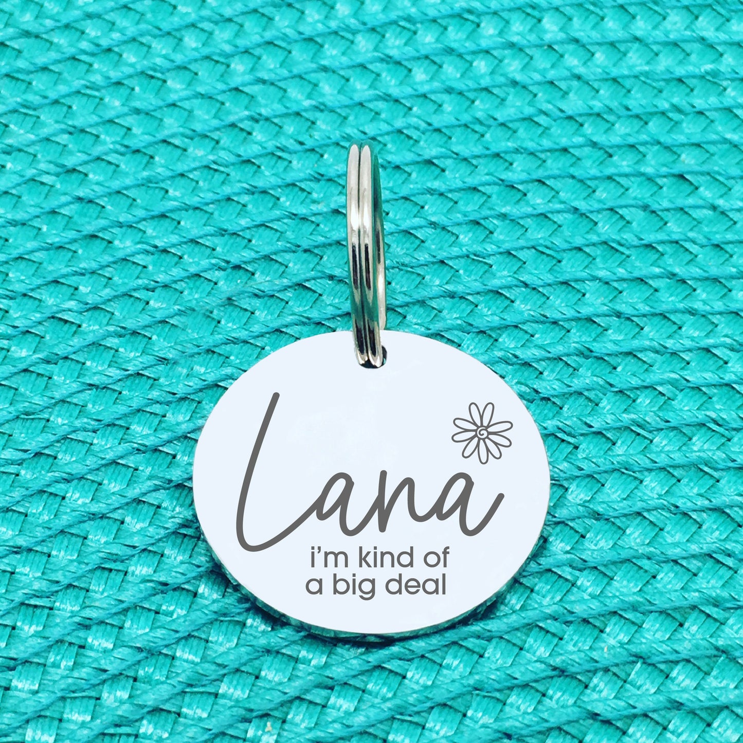 Personalised Pet Tag, 'I'm Kind Of A Big Deal' Design (Personalised Custom Engraved Dog Tag)