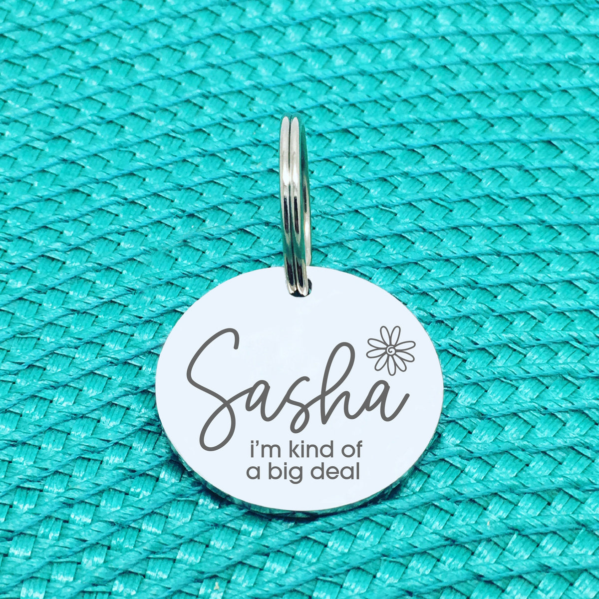 Personalised Pet Tag, 'I'm Kind Of A Big Deal' Design (Personalised Custom Engraved Dog Tag)