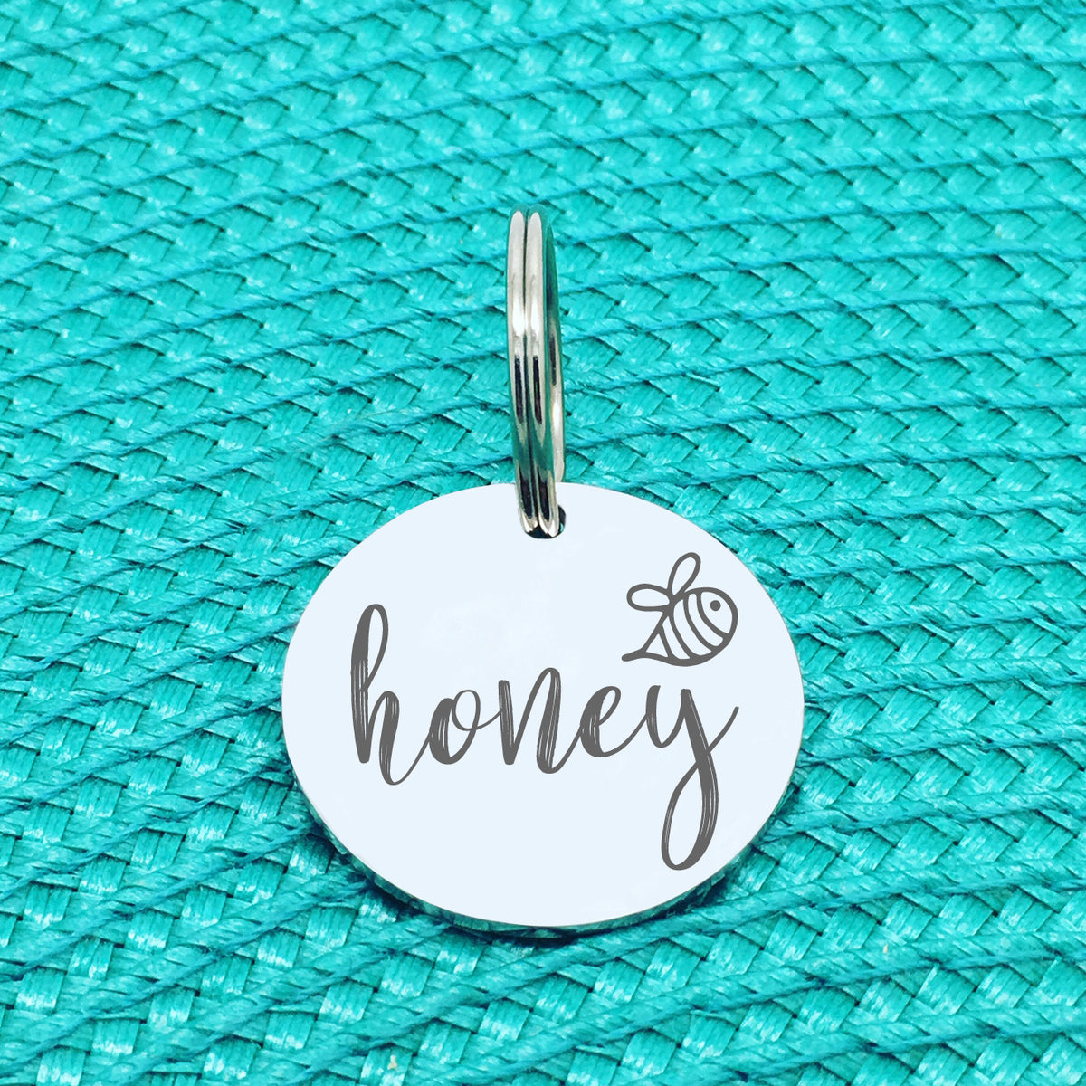 Personalised Pet Tag Honey Bee Design (Personalised Dog Tag / Personalised Cat Tag)