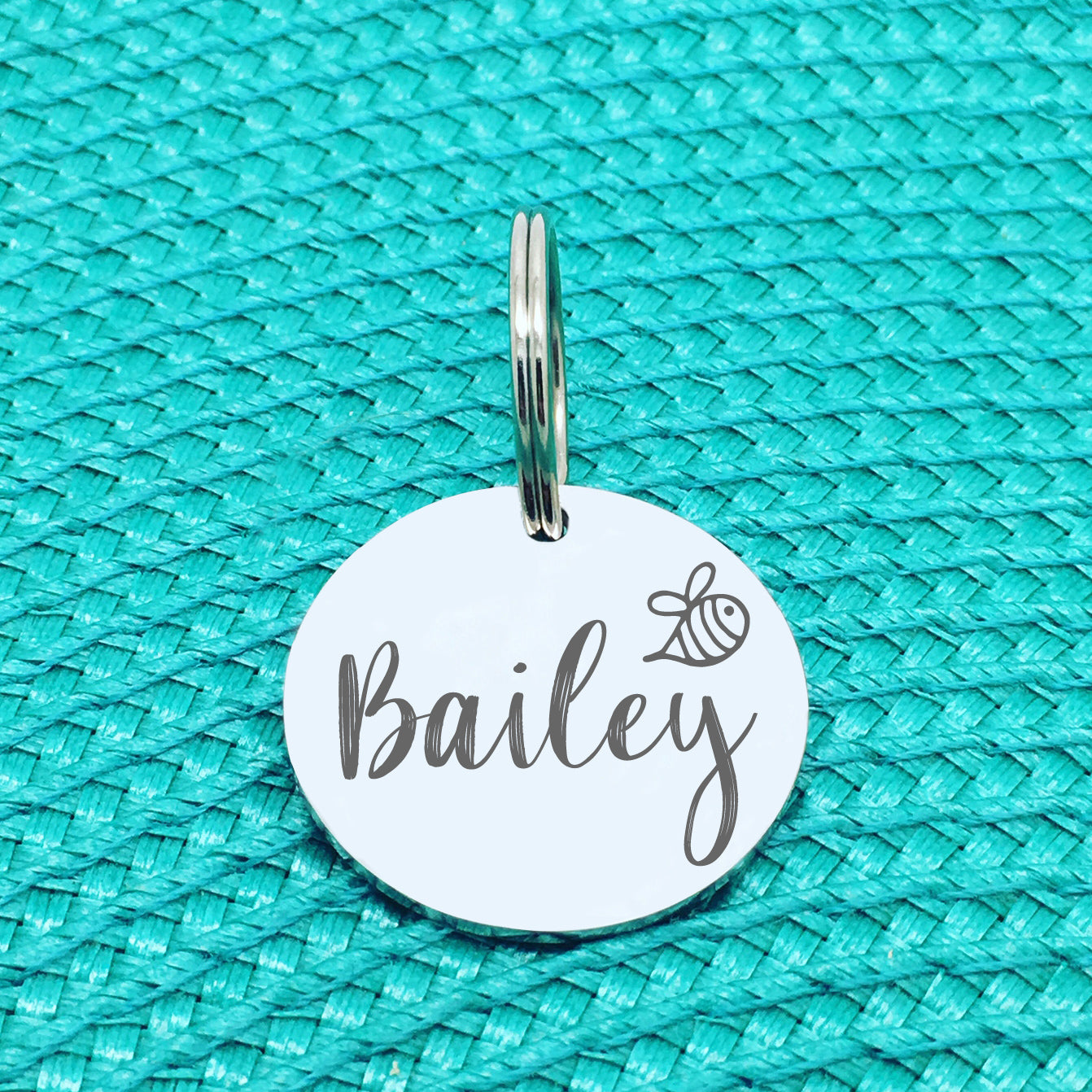 Personalised Pet Tag Honey Bee Design (Personalised Dog Tag / Personalised Cat Tag)