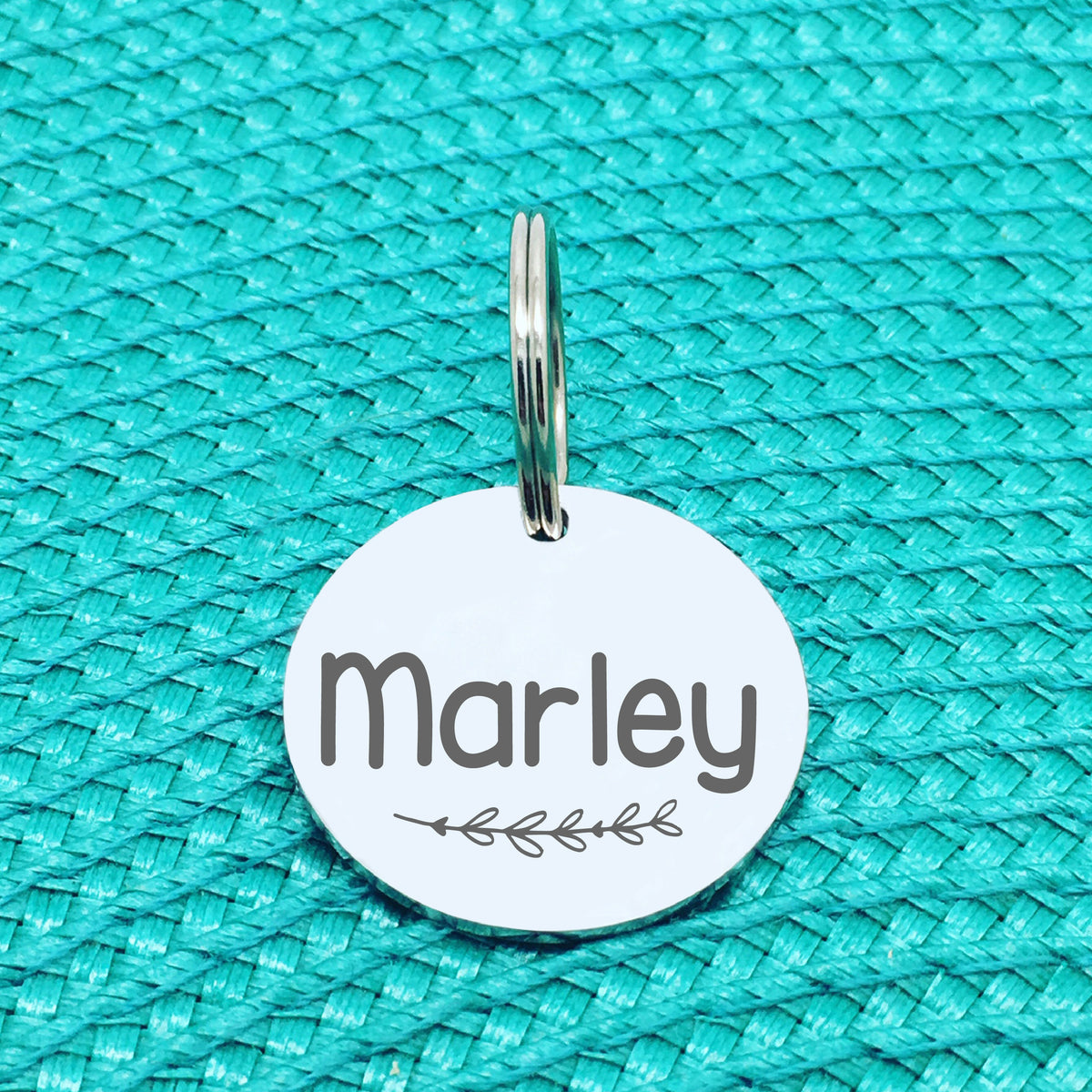 Engraved Personalised Pet Tag, 'Zarli' Branch Design (Personalised Custom Engraved Dog Tag)
