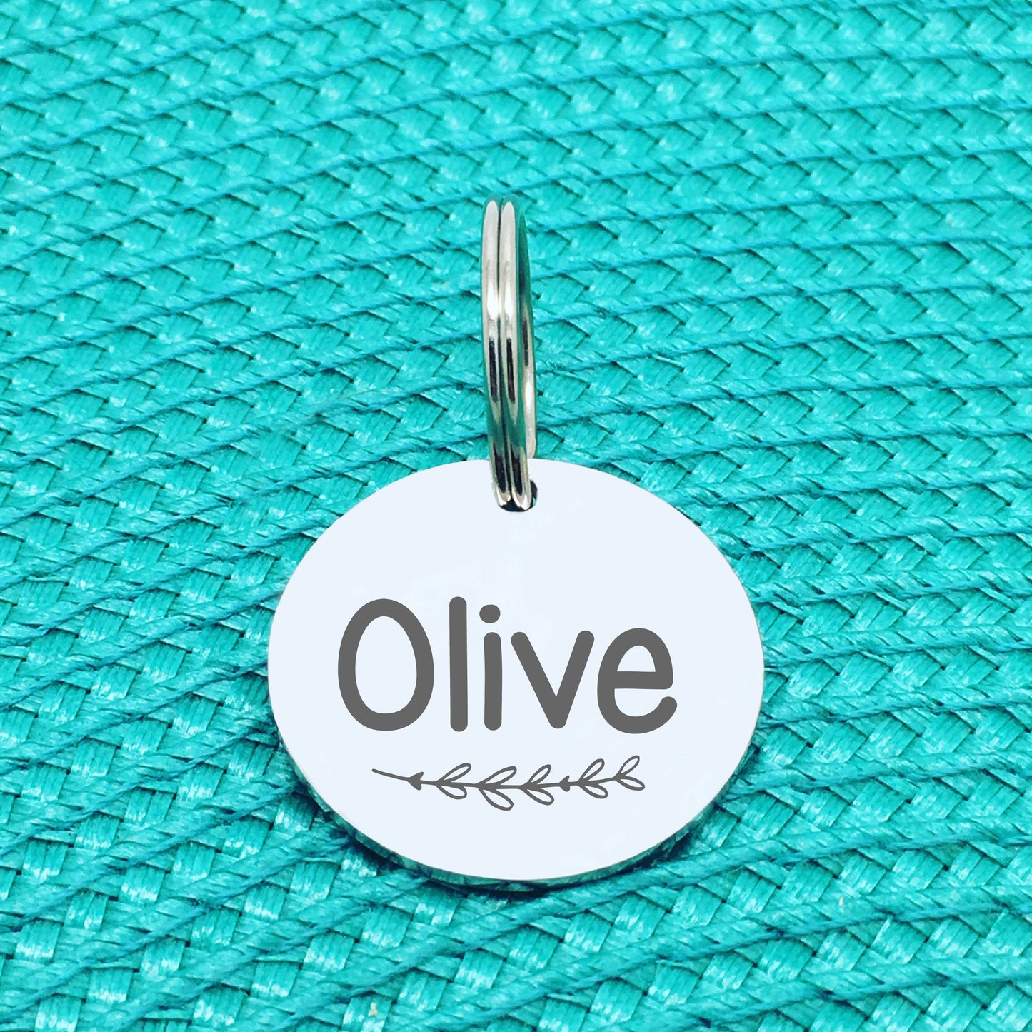 Engraved Personalised Pet Tag, 'Zarli' Branch Design (Personalised Custom Engraved Dog Tag)