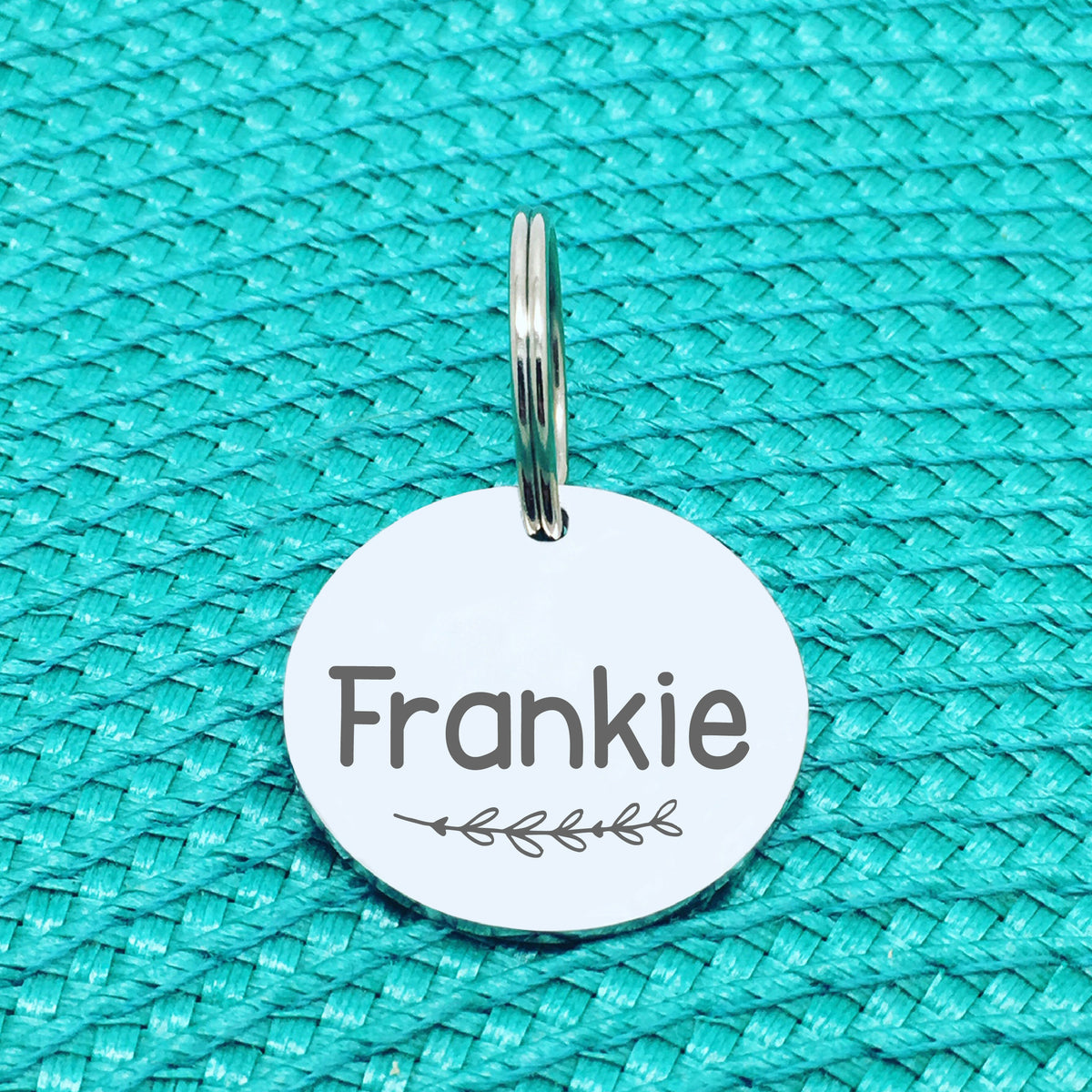 Engraved Personalised Pet Tag, 'Zarli' Branch Design (Personalised Custom Engraved Dog Tag)