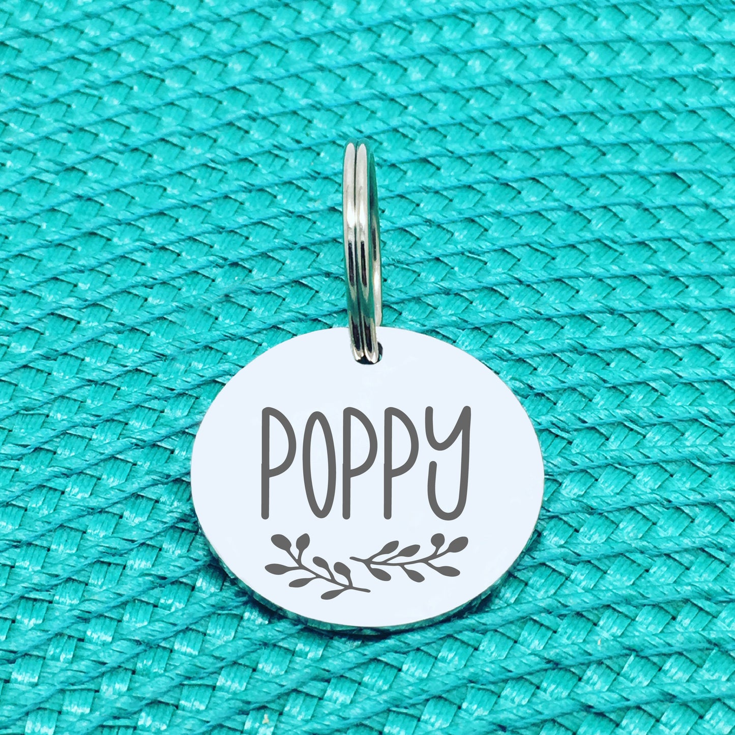 Engraved Personalised Pet Tag, 'Maple' Branch Design (Personalised Custom Engraved Dog Tag)
