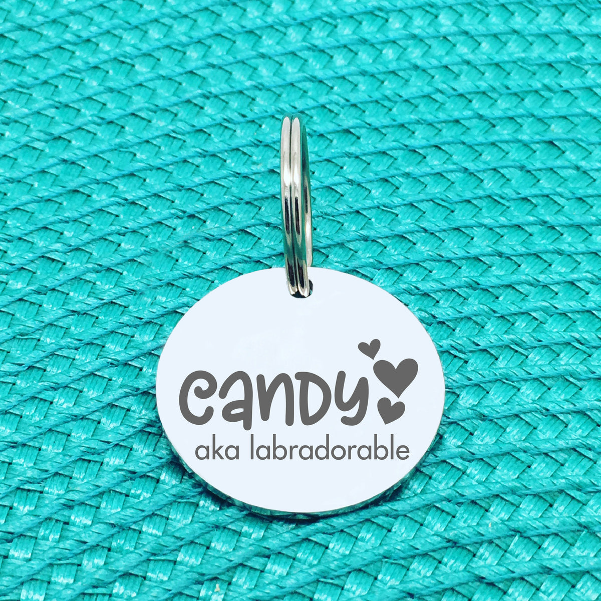 Personalised Pet Tag, 'Lucy' Aka Labradorable Design (Personalised Custom Engraved Dog Tag)