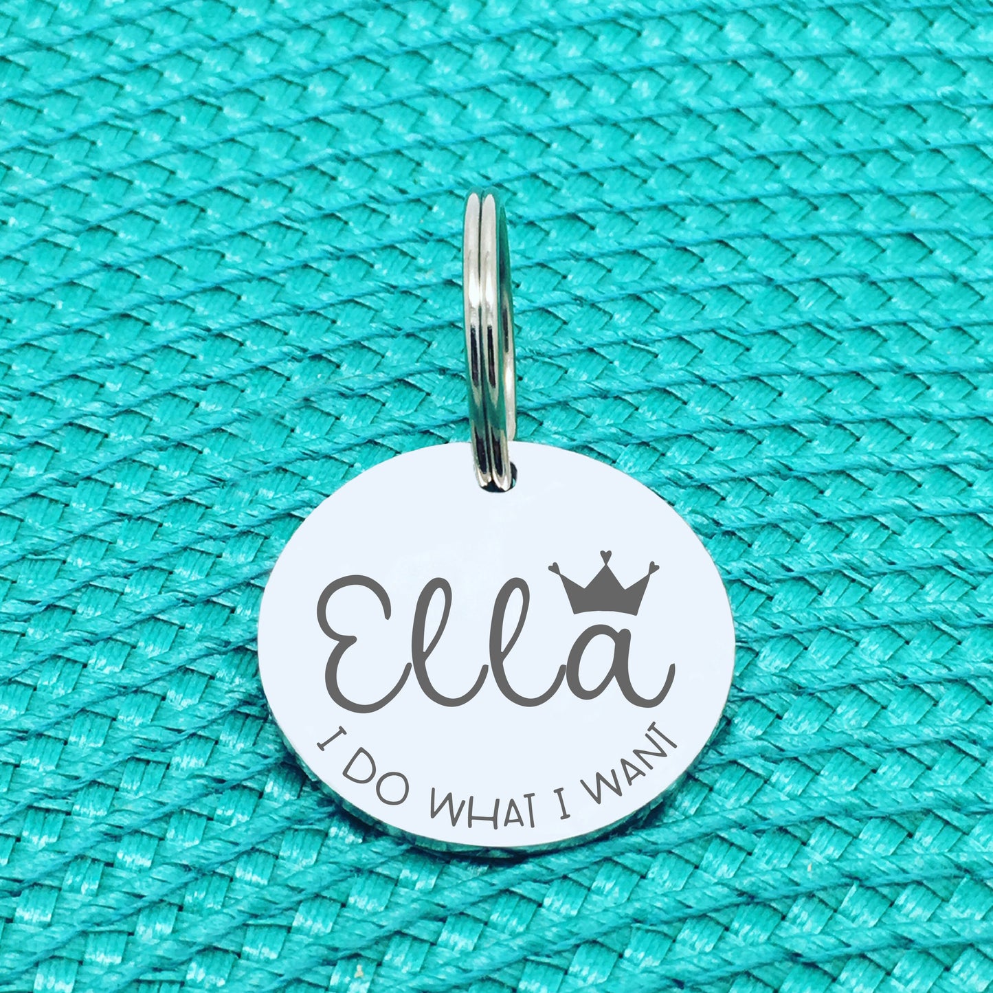 Personalised Pet Tag, 'I Do What I Want' Design (Personalised Custom Engraved Dog Tag)