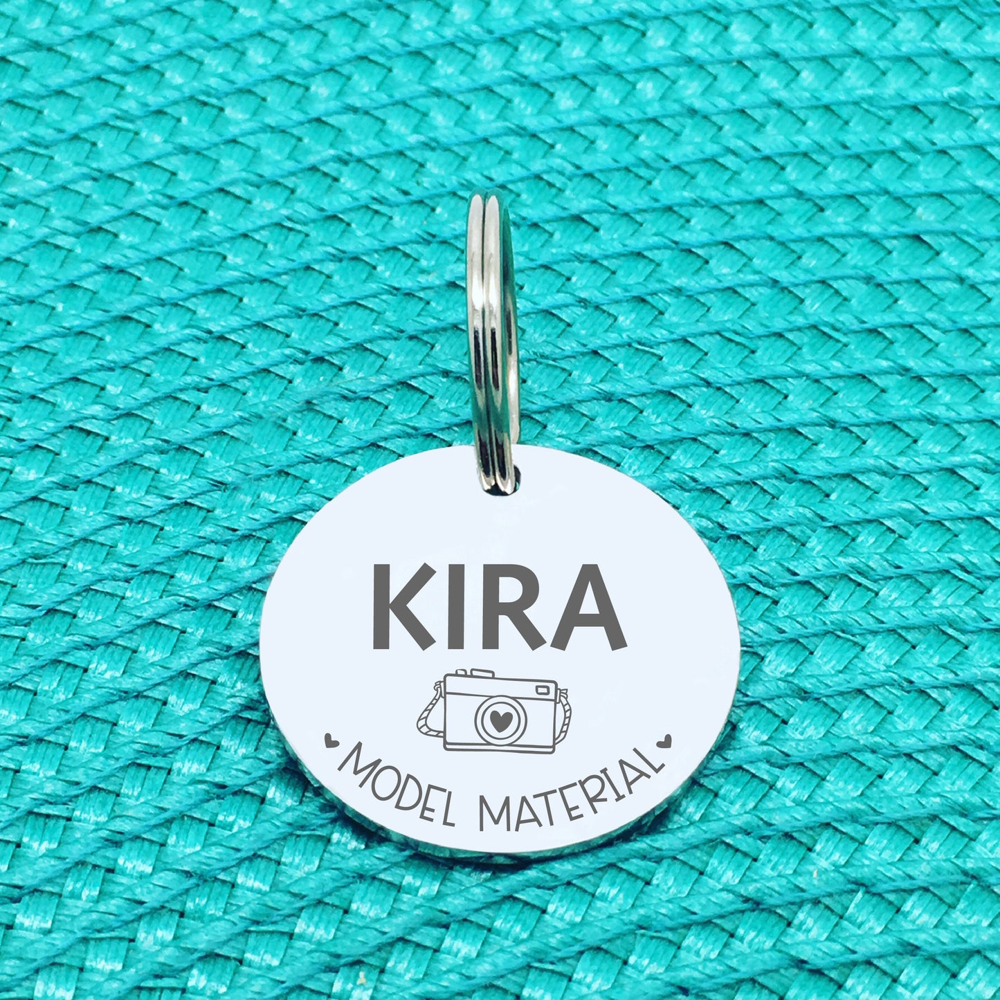 Personalised Pet Tag, 'Model Material' Design (Personalised Custom Engraved Dog Tag)