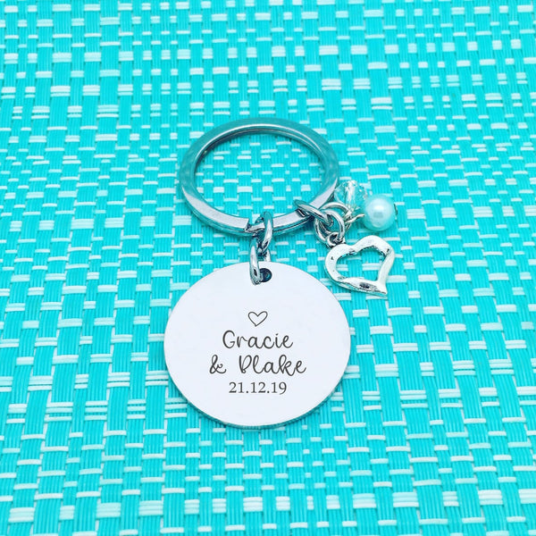Godmothers Are A Blessing, Thank You For Being Mine Double Sided Personalised Keyring (Godmother Gift)