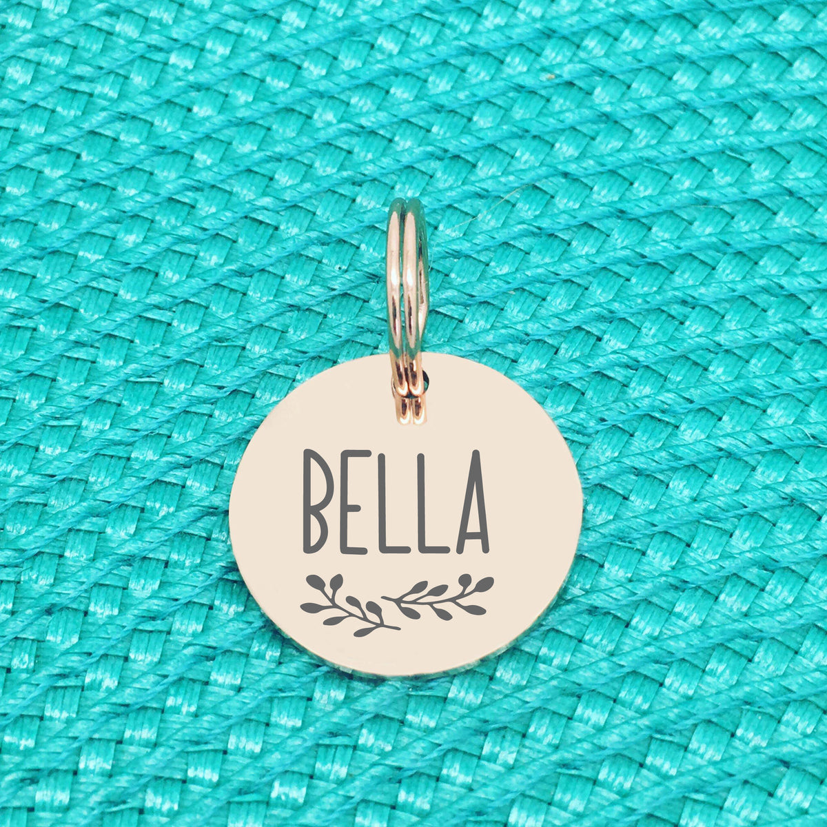 Custom Engraved Dog Name Tags, Cute Silver and Rose Gold Personalised Name Tags, Double Sided Engraving made in Adelaide