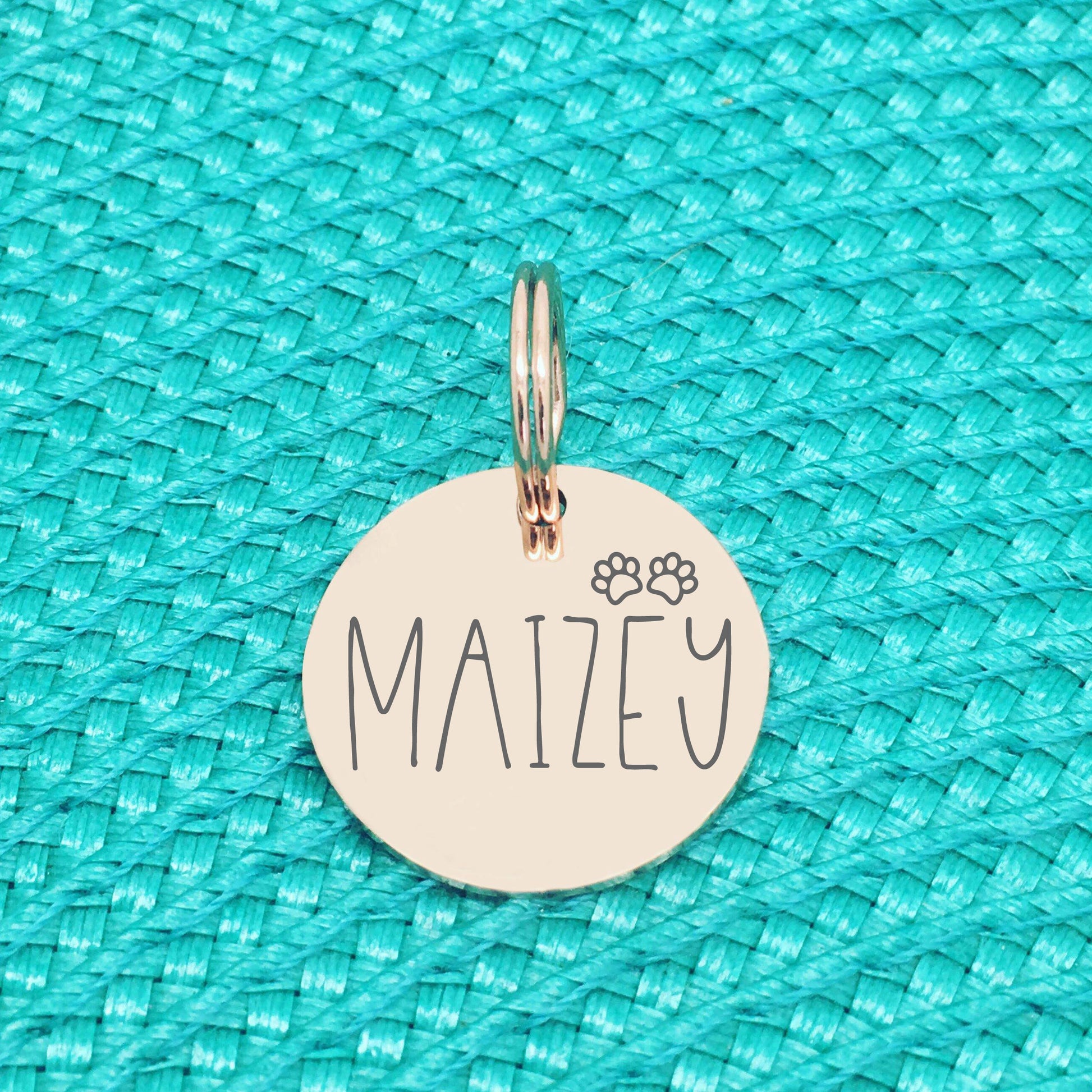 Personalised Double Sided Dog Tag, Cat Tag, Available in Silver or Rose Gold, Double Sided Engraving, Premium Pet ID Tags made in Australia