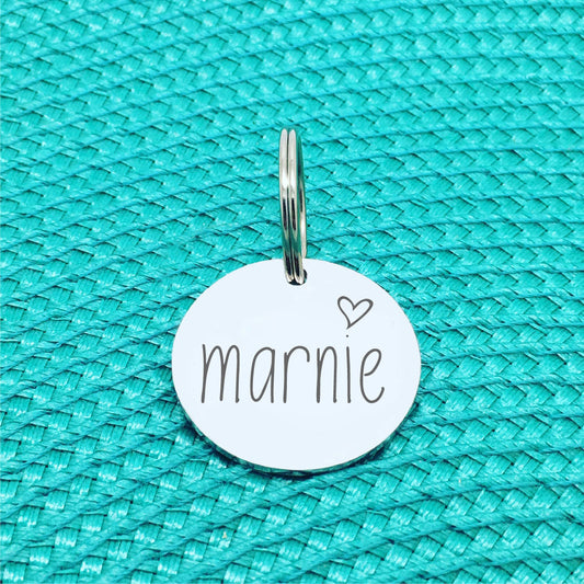Personalised Double Sided Dog Tag, Cat Tag, Available in Silver or Rose Gold, Double Sided Engraving, Premium Pet ID Tags made in Australia