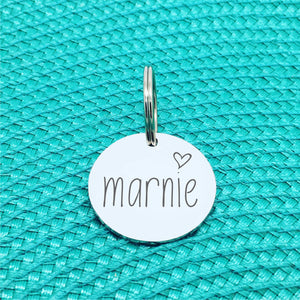 Personalised Double Sided Dog Tag, Cat Tag, Available in Silver or Rose Gold, Double Sided Engraving, Premium Pet ID Tags made in Australia