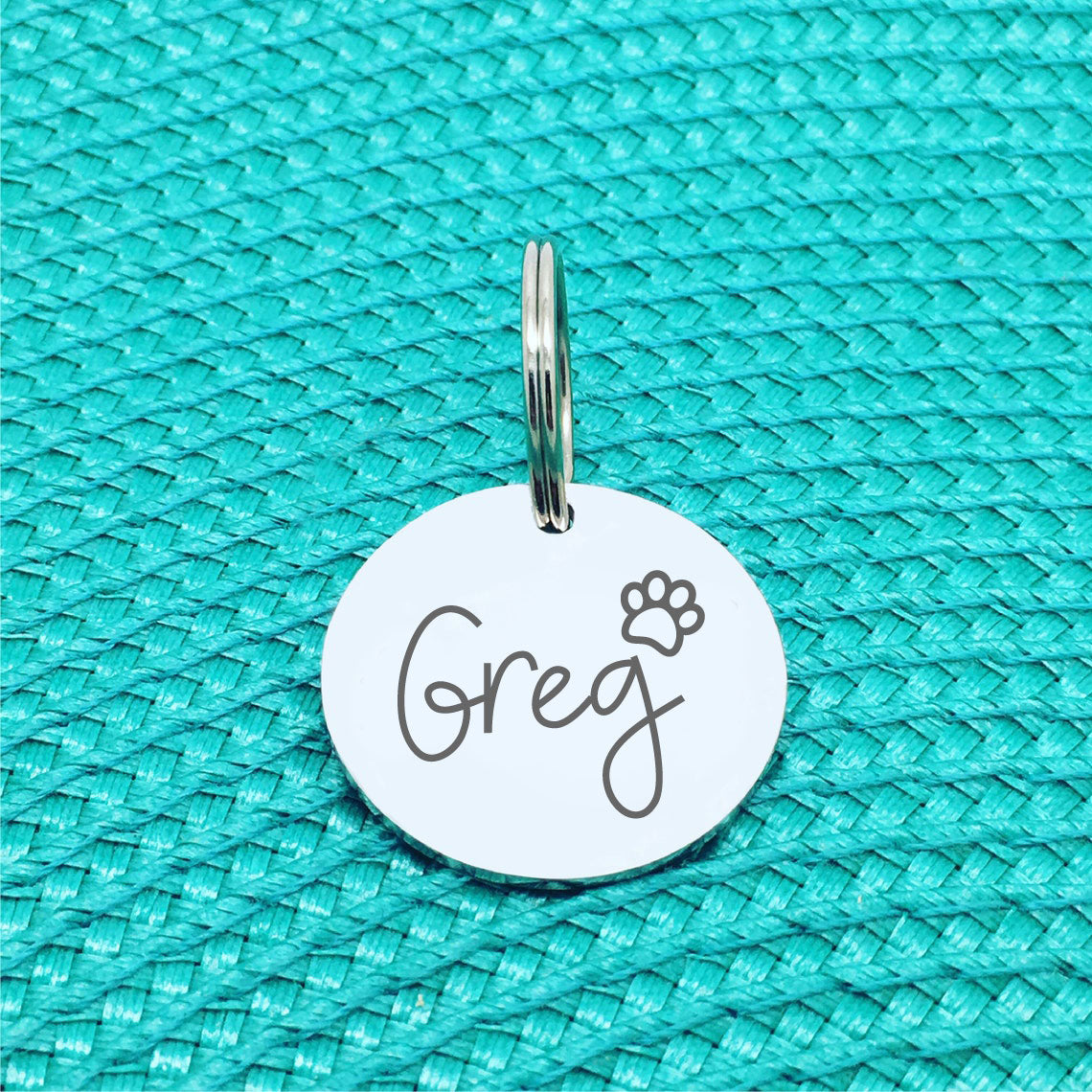 Cute Custom Dog Name Tag by Two Cheeky Bitches