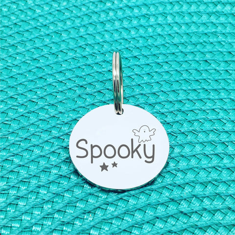 Double Sided Engraved Silver Rose Gold Dog Name Tag, Personalised ID Tag, Custom Dog Name Tag, Dog Collar Tag, Dog ID Name Tag, Double Sided Personalised Dog Tag, Cute Custom Pet Tag, Cat Tag, Personlalised Cat Tags