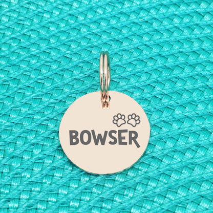 Premium Stainless Steel Custom Pet Name Tag, Engraved Dog Tag, Engraved Cat Tag, Cute Double Sided Engraved Pet ID Tag by Two Cheeky Bitches
