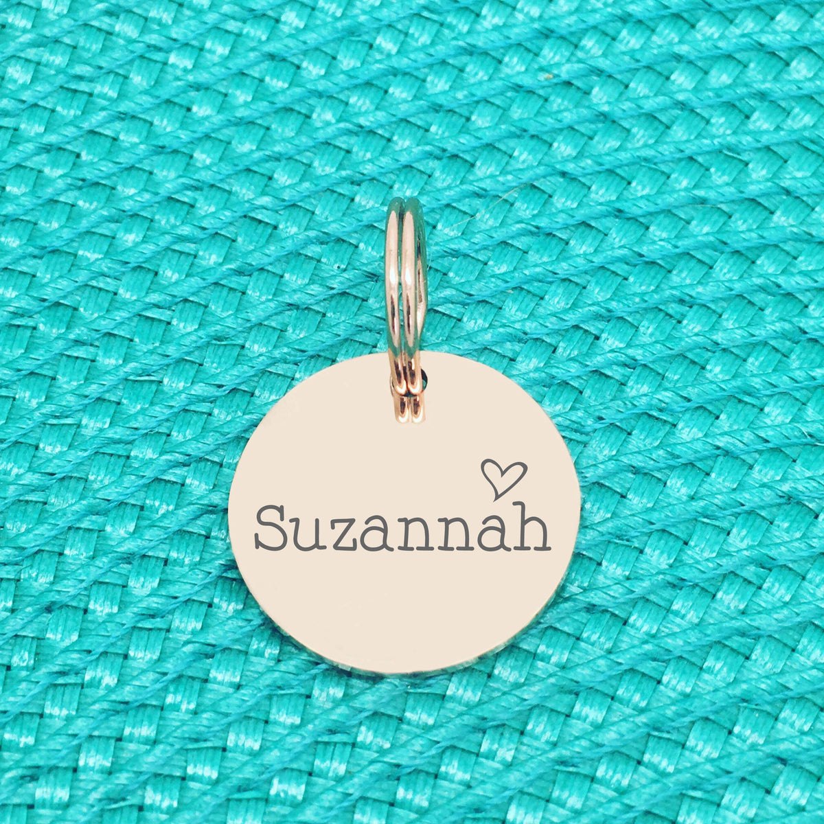 Custom Engraved Dog Tag Rose Gold