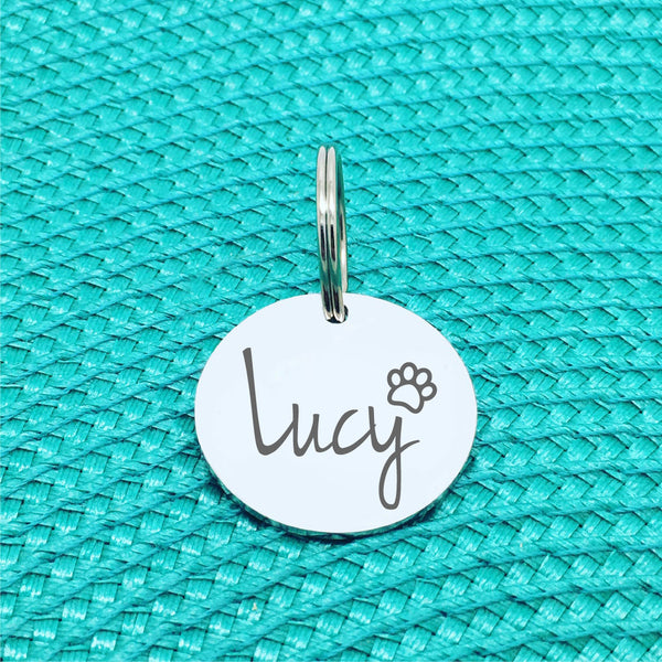 Cute Simple Pet Name Tag