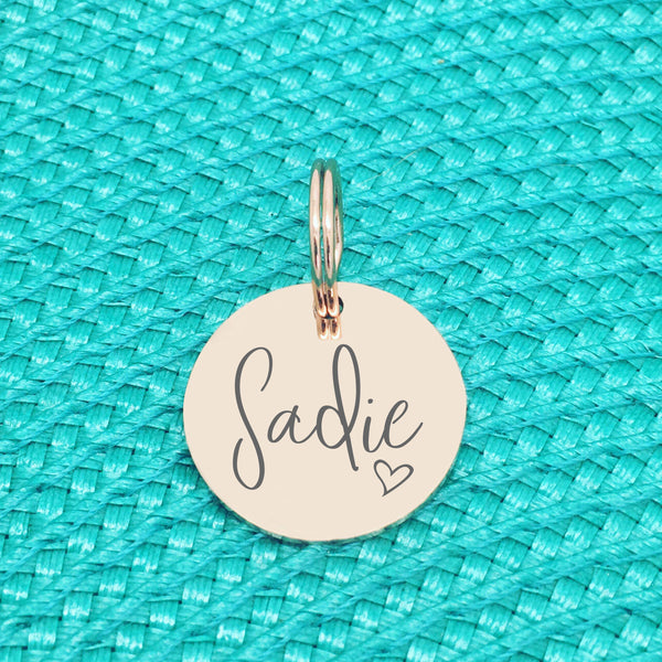 Rose Gold Pet ID Tags