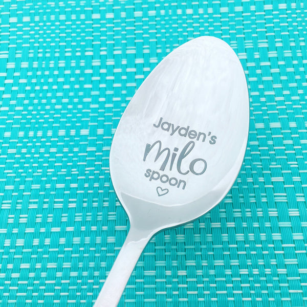 Personalised Milo Spoon (Add Your Name, Personalised Spoon, Engraved Spoon, Custom Spoon)