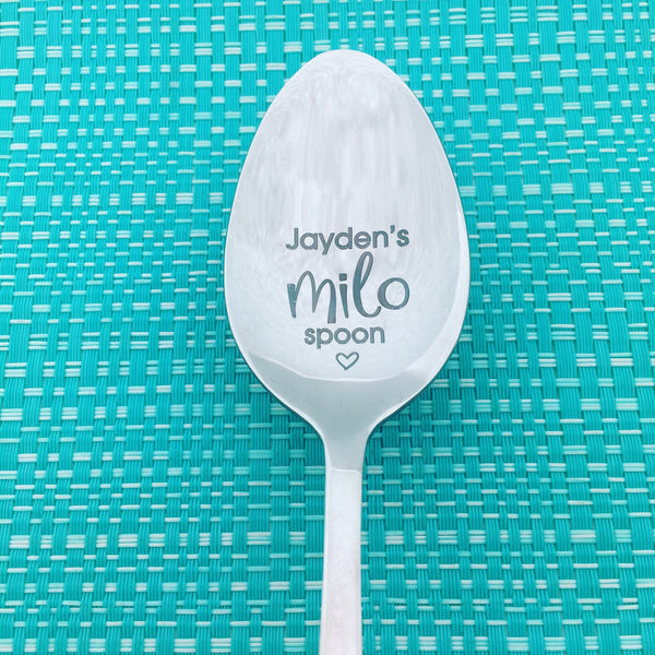 Personalised Milo Spoon (Add Your Name, Personalised Spoon, Engraved Spoon, Custom Spoon)