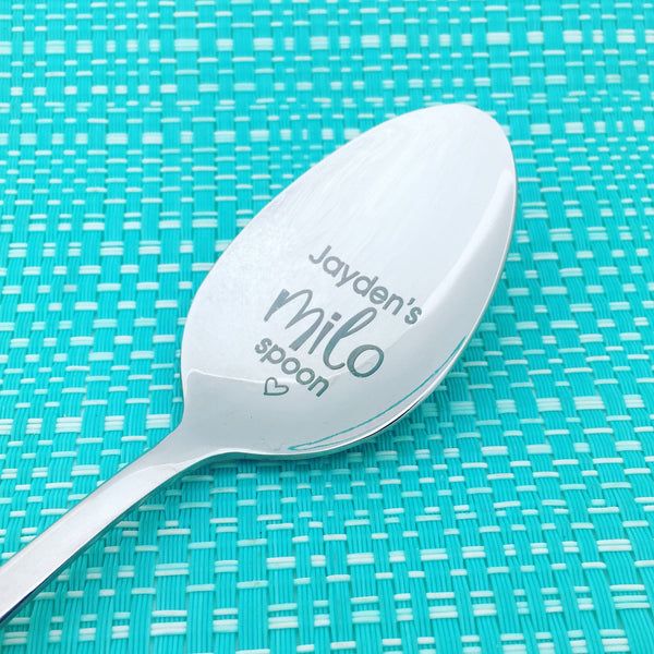 Personalised Milo Spoon (Add Your Name, Personalised Spoon, Engraved Spoon, Custom Spoon)
