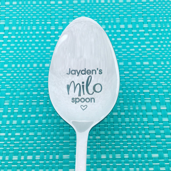 Personalised Milo Spoon (Add Your Name, Personalised Spoon, Engraved Spoon, Custom Spoon)