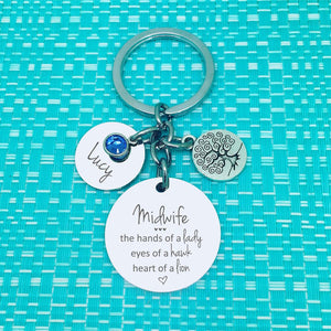 Personalised Midwife Gift - The Hands Of A Lady, Eyes Of A Hawk, Heart Of A Lion