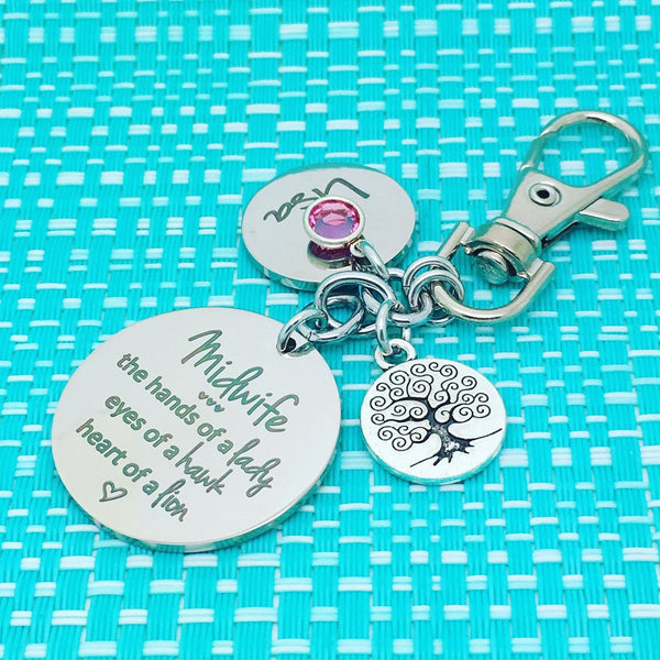 Personalised Midwife Gift - The Hands Of A Lady, Eyes Of A Hawk, Heart Of A Lion