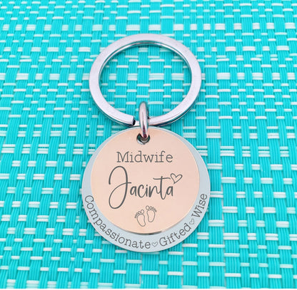 Personalised Midwife Mug, Compassionate Gifted Wise, Mug, Gift for Midwife, Custom Gift for Midwife, Personalised Midwife Gift, Rainbow Midwife Mug, Number One Baby Catcher, Midwife Gift, Student Midwife Gift, Midwife Coffee Mug, Midwife Thank You Gift, Amazing Midwife at your Cervix, Midwife Thank You Gifts, Adelaide, Personalised Gifts, Engraved Keyring, Handmade Midwife Gift 