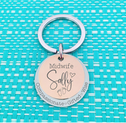 Personalised Midwife Mug, Compassionate Gifted Wise, Mug, Gift for Midwife, Custom Gift for Midwife, Personalised Midwife Gift, Rainbow Midwife Mug, Number One Baby Catcher, Midwife Gift, Student Midwife Gift, Midwife Coffee Mug, Midwife Thank You Gift, Amazing Midwife at your Cervix, Midwife Thank You Gifts, Adelaide, Personalised Gifts, Engraved Keyring, Handmade Midwife Gift 
