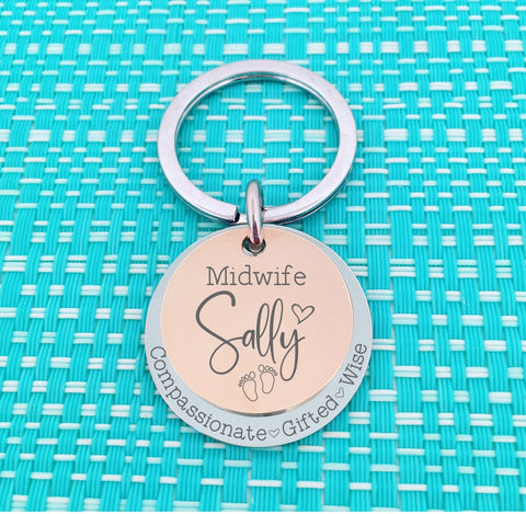 Personalised Midwife Mug, Compassionate Gifted Wise, Mug, Gift for Midwife, Custom Gift for Midwife, Personalised Midwife Gift, Rainbow Midwife Mug, Number One Baby Catcher, Midwife Gift, Student Midwife Gift, Midwife Coffee Mug, Midwife Thank You Gift, Amazing Midwife at your Cervix, Midwife Thank You Gifts, Adelaide, Personalised Gifts, Engraved Keyring, Handmade Midwife Gift 